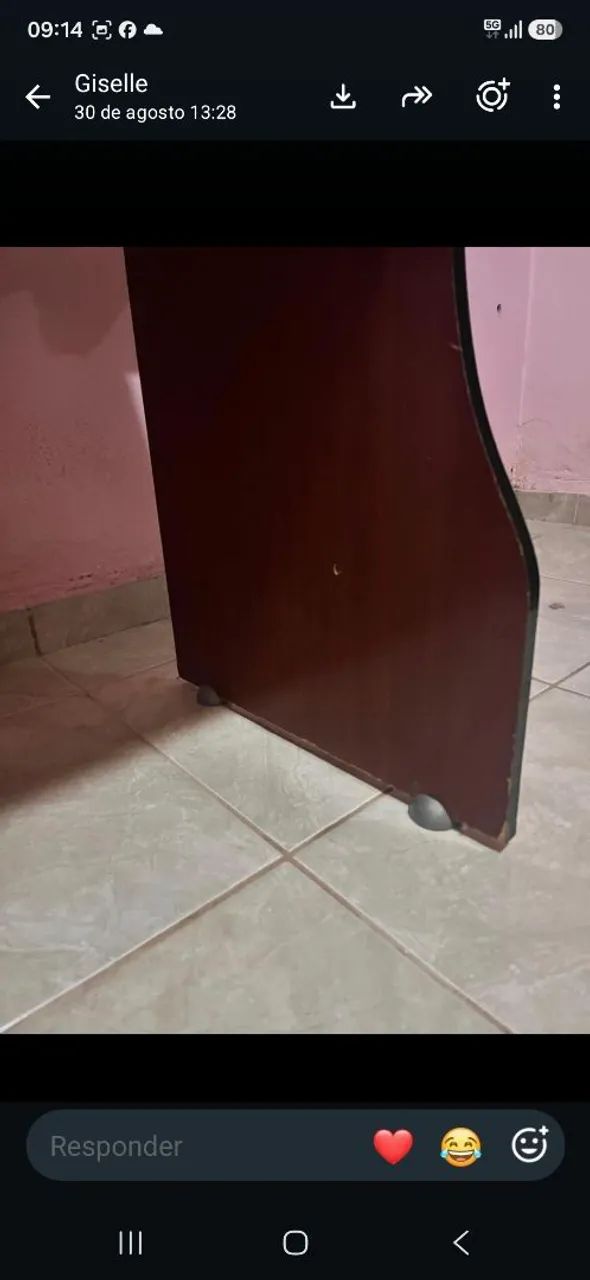 Mesa/estante e cadeira - Foto 3