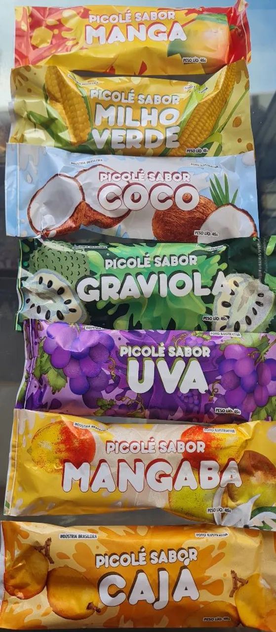 PICOLÉ TROPICAL DE FRUTAS E CREMOSO AO LEITE - Foto 4