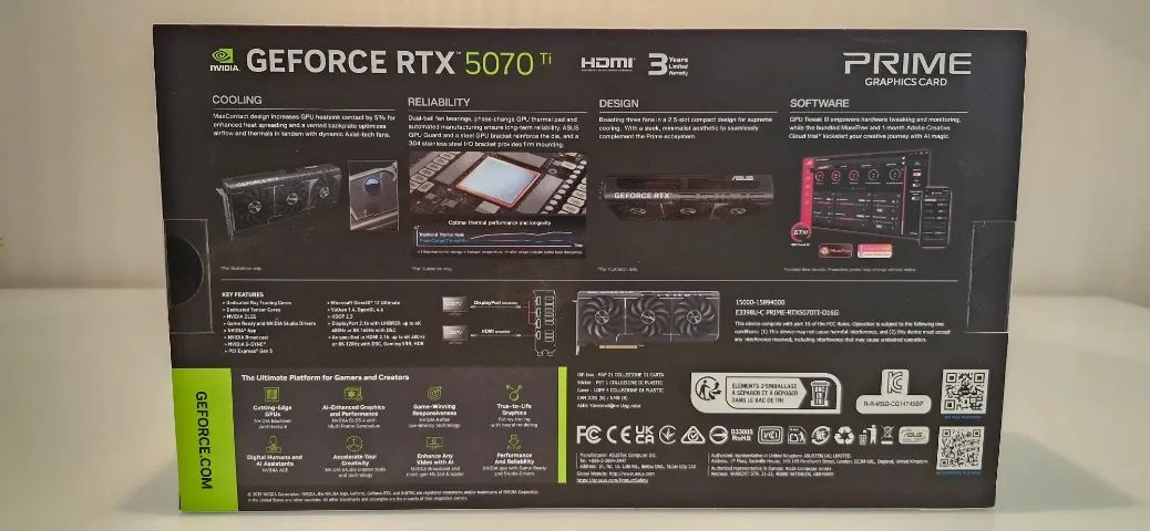 Placa de Vídeo RTX 5070 TI 16gb Asus Prime OC - Foto 2