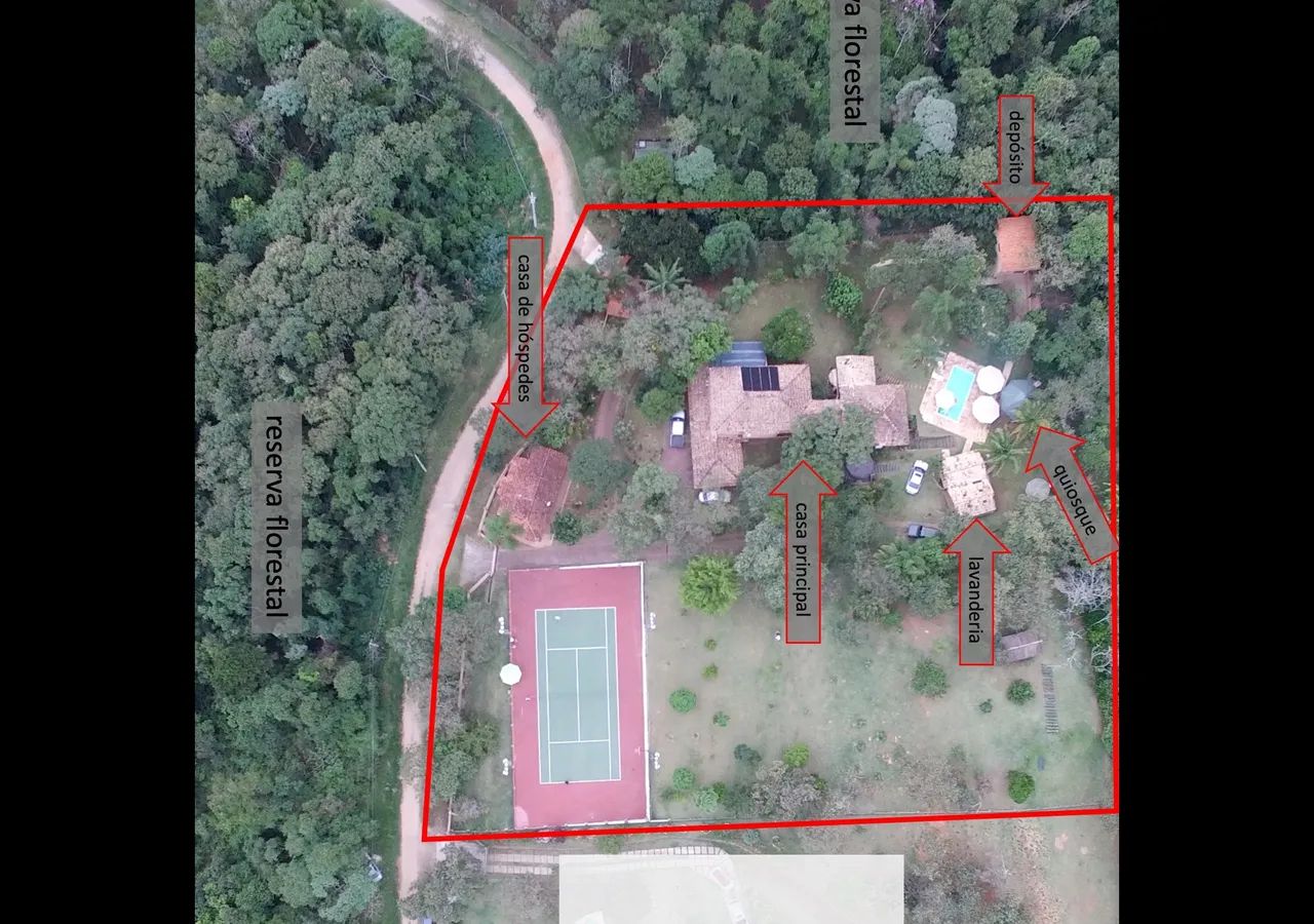 Chácara de cinema com 6.500m2, duas casas, 350 e 70m2 em cond. fechado. - Foto 7