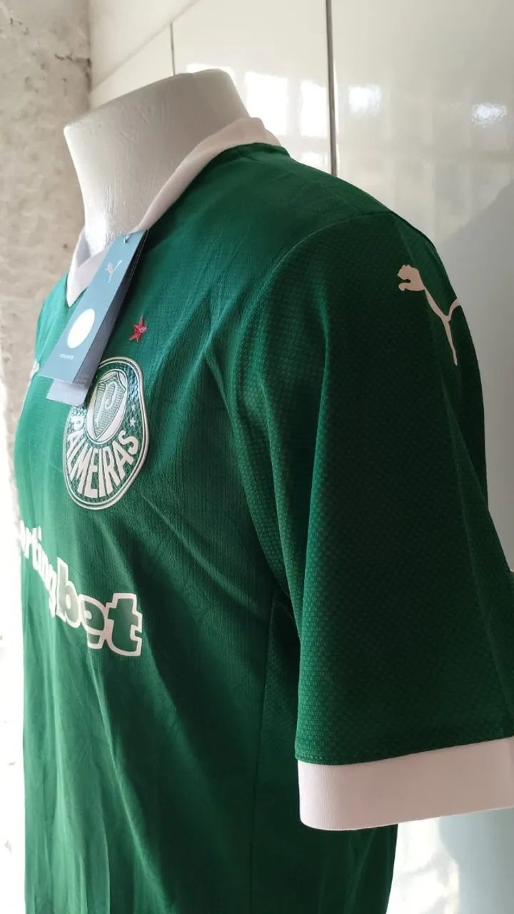 CAMISA DE FUTEBOl  MASCULINA PALMEIRAS, VERDE JOGADOR, UNIFORME PRINCIPAL 25/26 TAM G - Foto 3