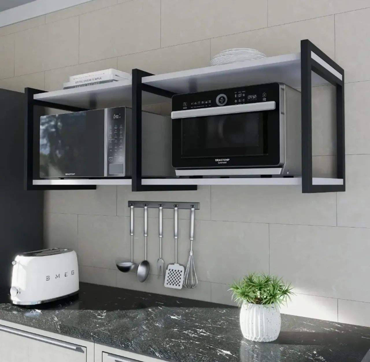 Prateleira de Cozinha para Micro-ondas 