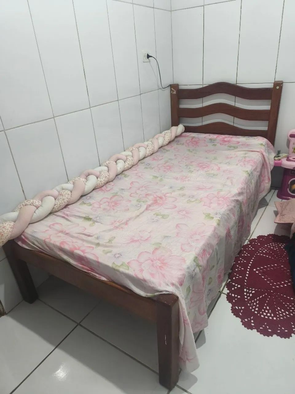 Cama solteiro de madeira - Foto 2
