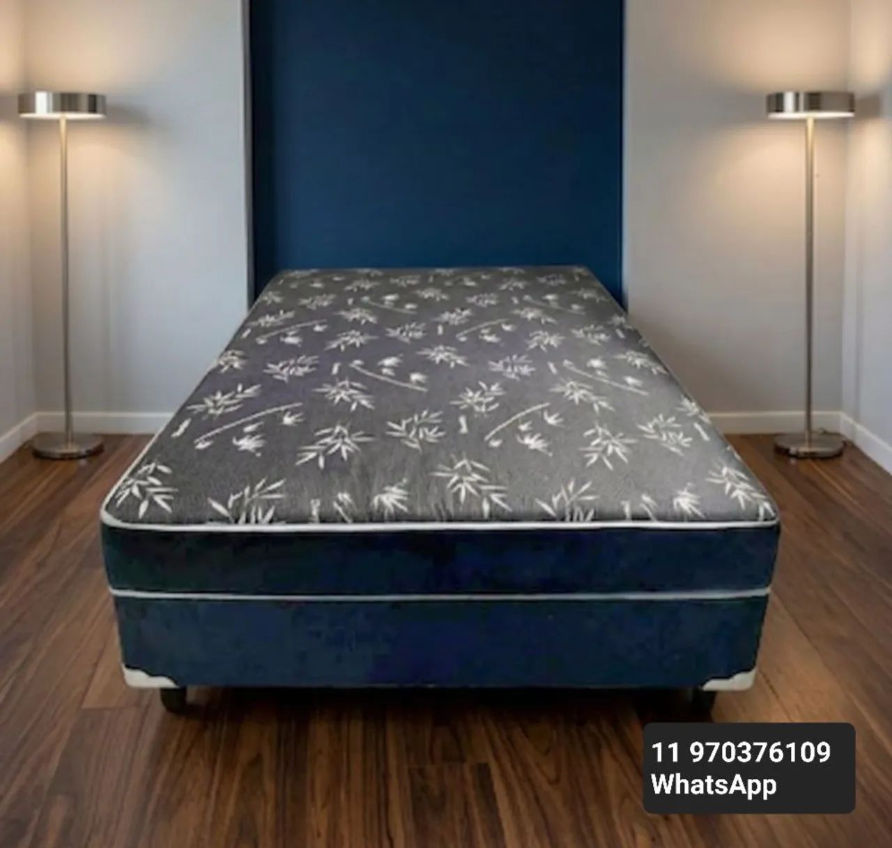 CAMA CASAL BOX CONJUGADA NOVA DE FÁBRICA 20CM DE ESPUMA COM OU SEM MOLAS ENSACADAS 