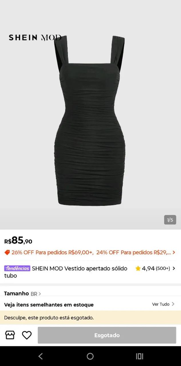 2 vestido preto pp - Foto 2