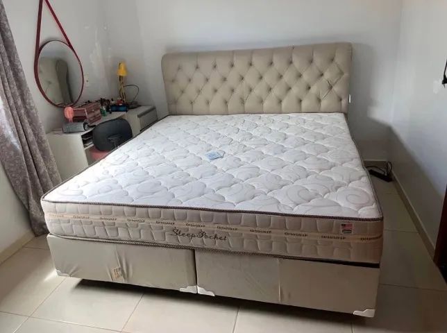 Cama King nova embalado 