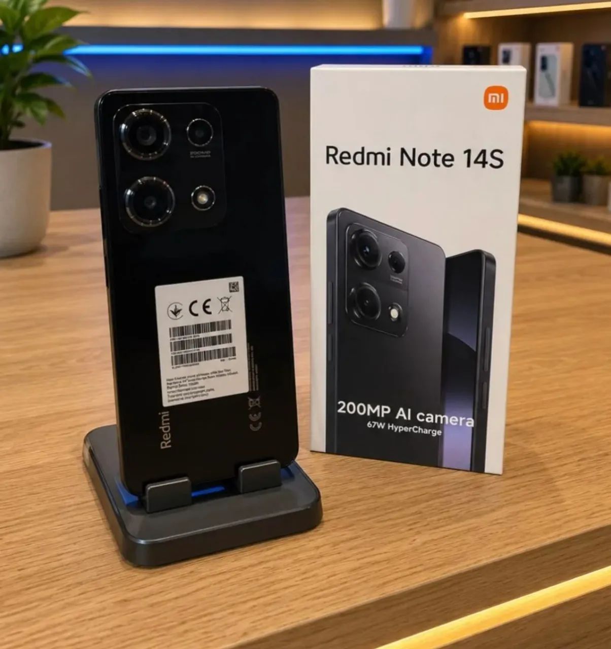 Xiaomi Redmi Note 14S Tela AMOLED - 256/8 Black Original Melhor Preço 