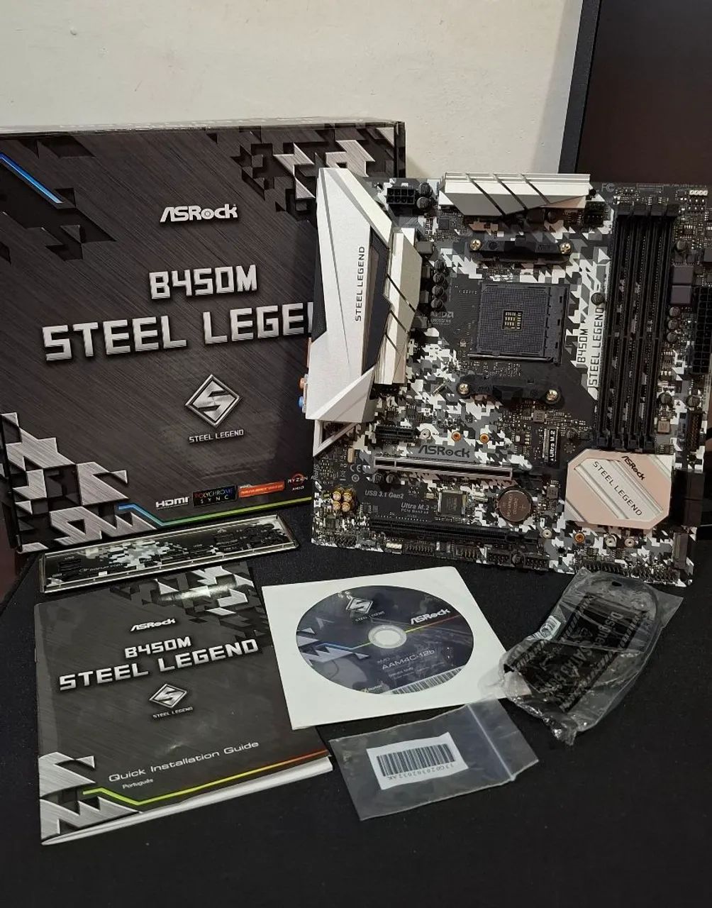 Placa mãe B450M Steel Legend