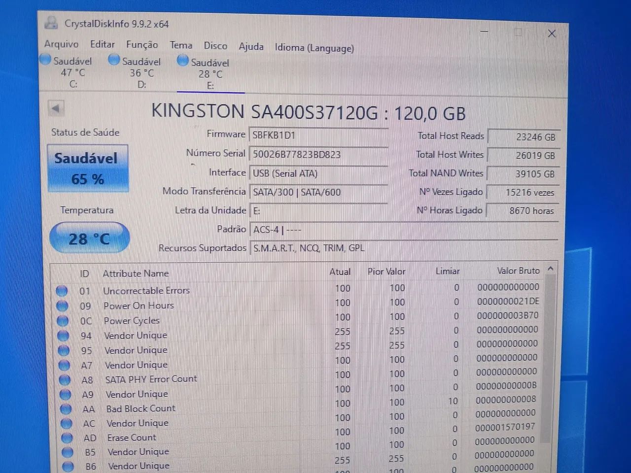 SSD 120gb kingstom - Foto 3