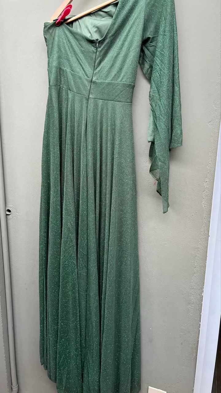 Vestido verde de festa  - Foto 4