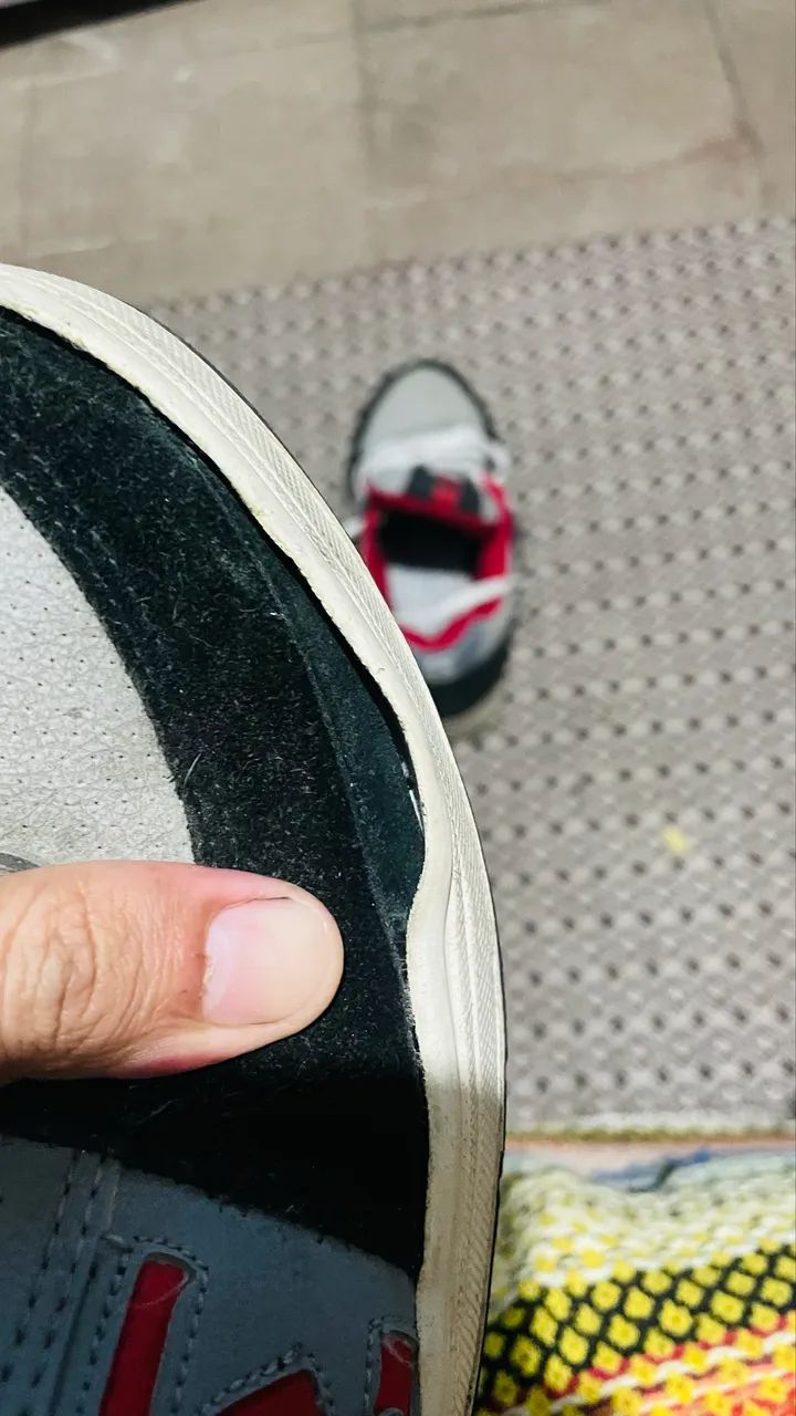 Tênis Qix 90's - Preto, Vermelho e Branco - Foto 5