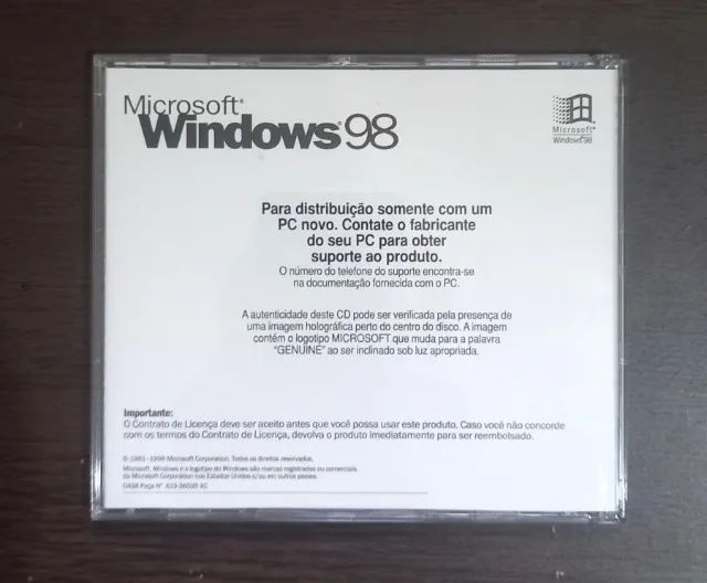 Midias de instalação Windows 98 (nunca foram usadas) - Foto 4