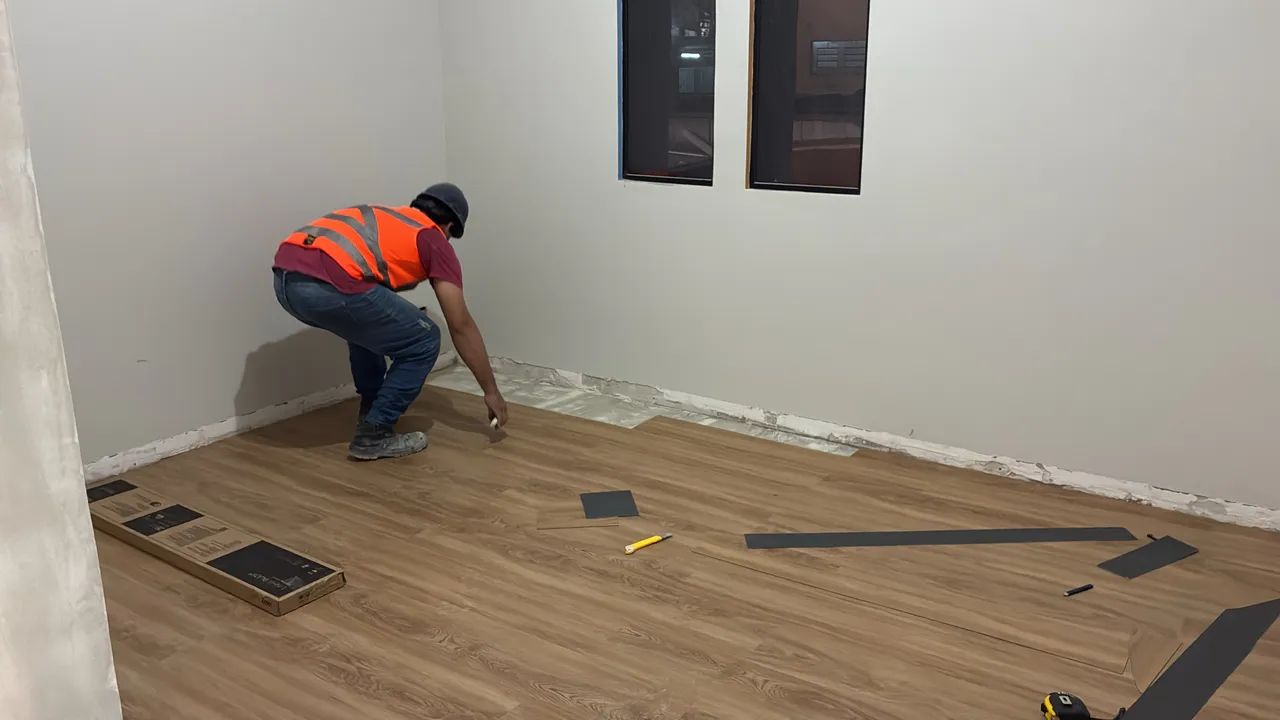 Instalação drywall - piso Vinilico - Foto 4