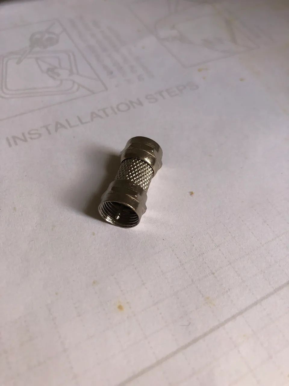 Kit com 104 emendas F macho metal níquel 