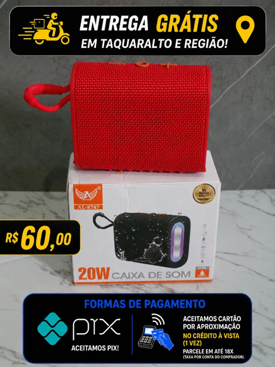 Caixas de Som Bluetooth Pequenas e Grandes - Foto 2
