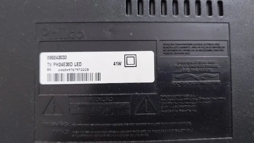 TV Philco 24  LED HD com HDMI + Controle - Foto 4