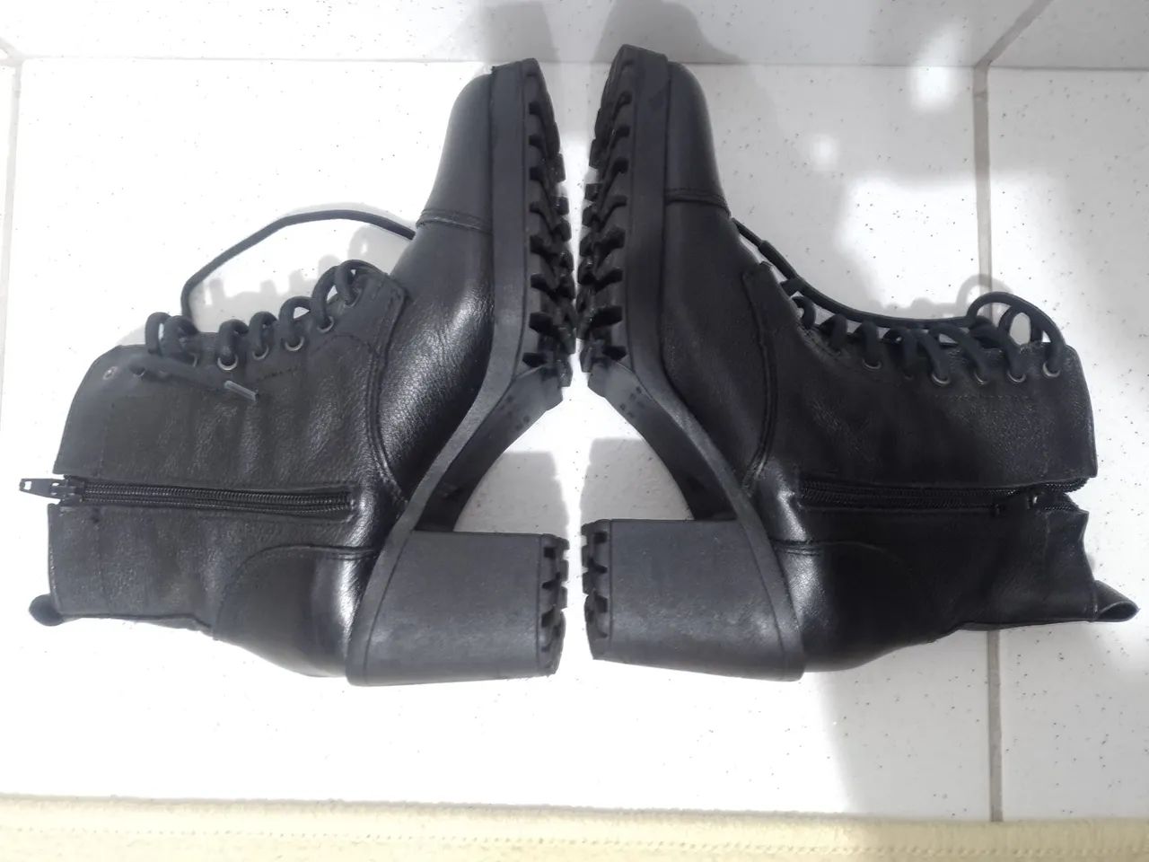 bota coturno corello couro legítimo n° 37 - Foto 3