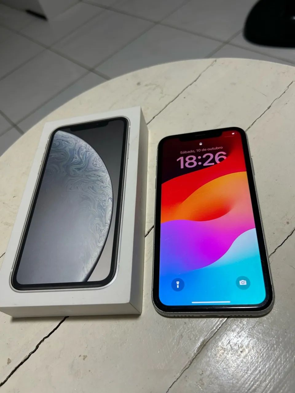 iPhone XR Branco 128GB + Caixa Original - Foto 5