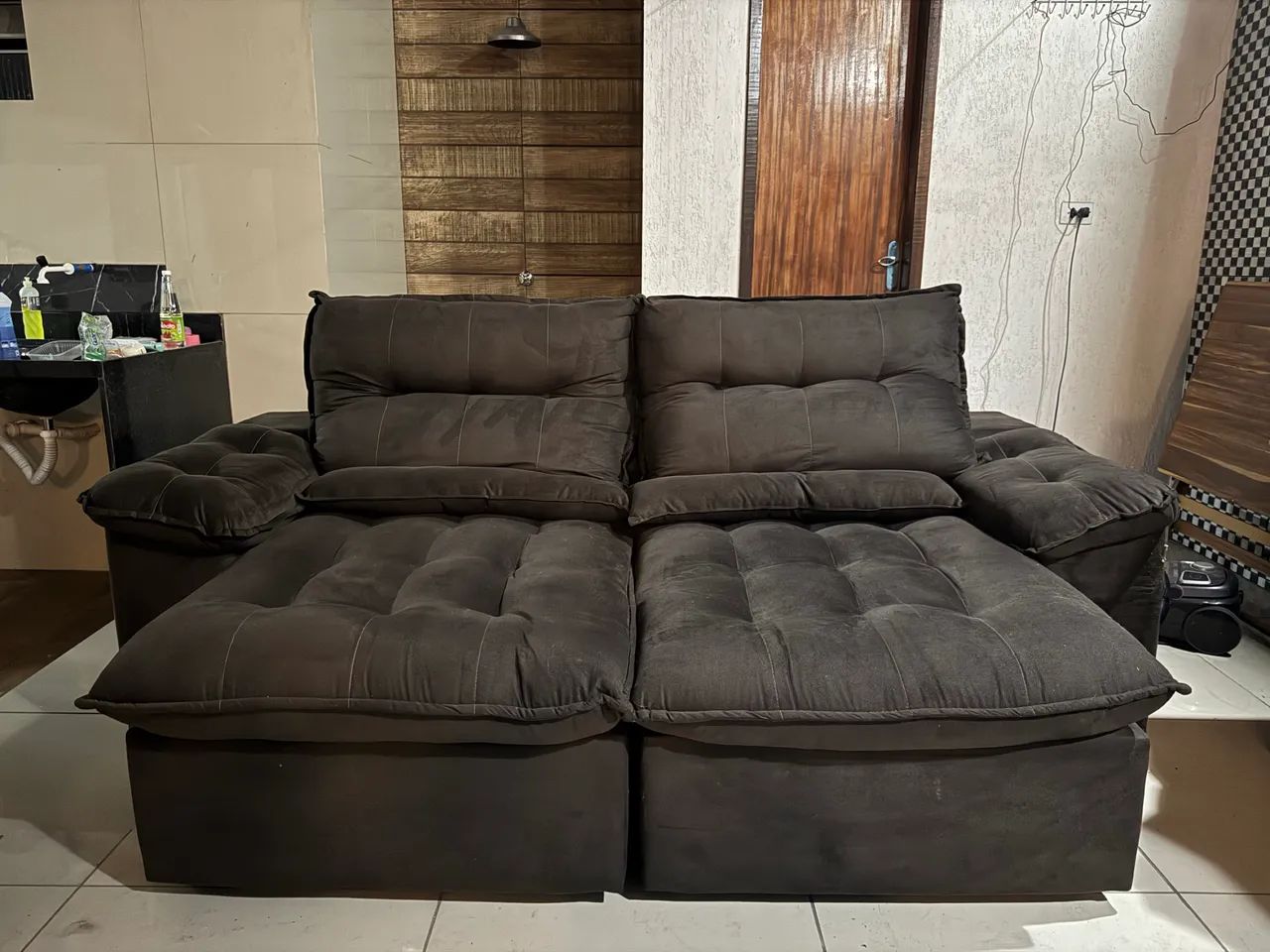 Sofá-cama Retrátil Reclinável - 2 lugares - Foto 2