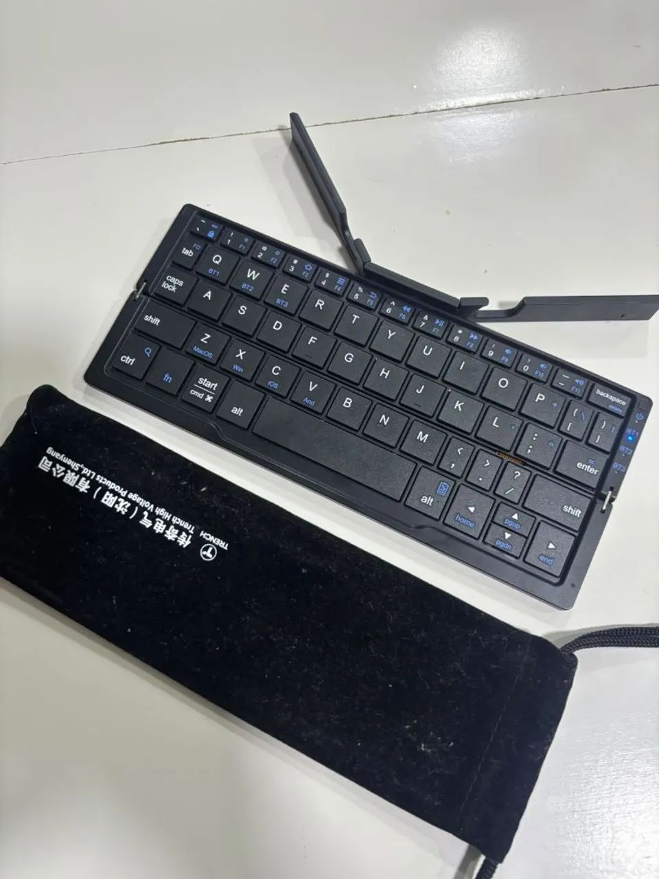 Teclado bluetooth dobrável 