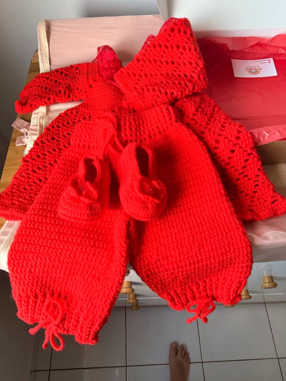 Roupa de tricô bebê  - Foto 3