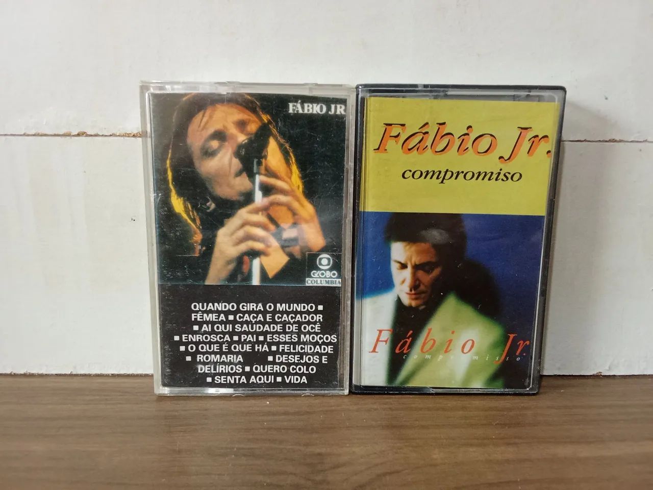 Fita cassete Fábio Junior + fita cassete Fábio Junior grandes momentos + compromisso 