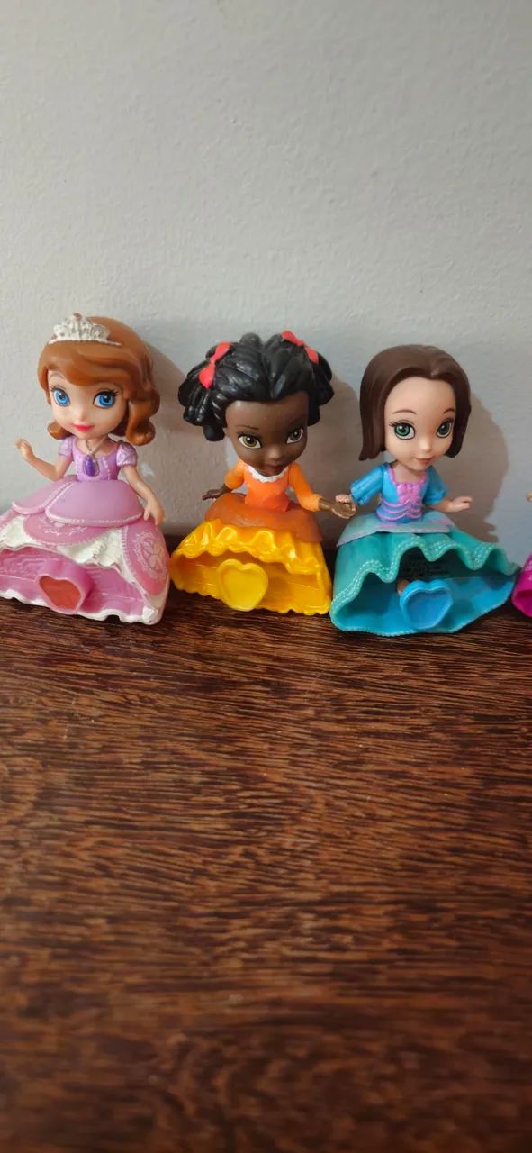 Lote 7 Mini Figuras Princesinha Sofia Disney Mattel - Foto 4