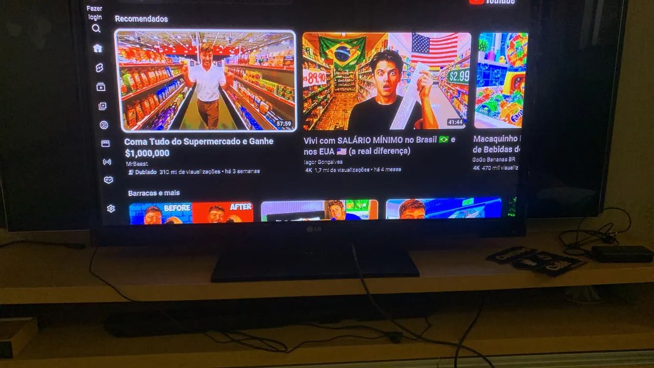 TV New Plasma LG 50 polegadas fininha com Fire Stick Amazon  - Foto 4