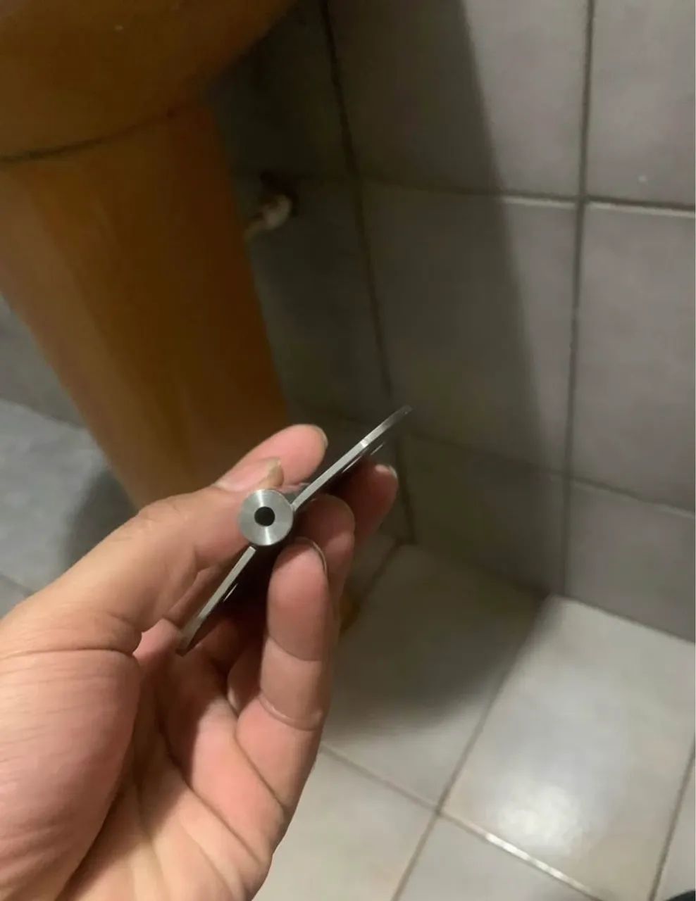 Peça de inox dobradiça 
