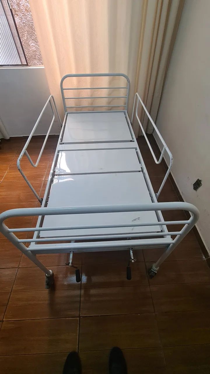Cama Hospitalar + Colchão Anti Escaras - Foto 3