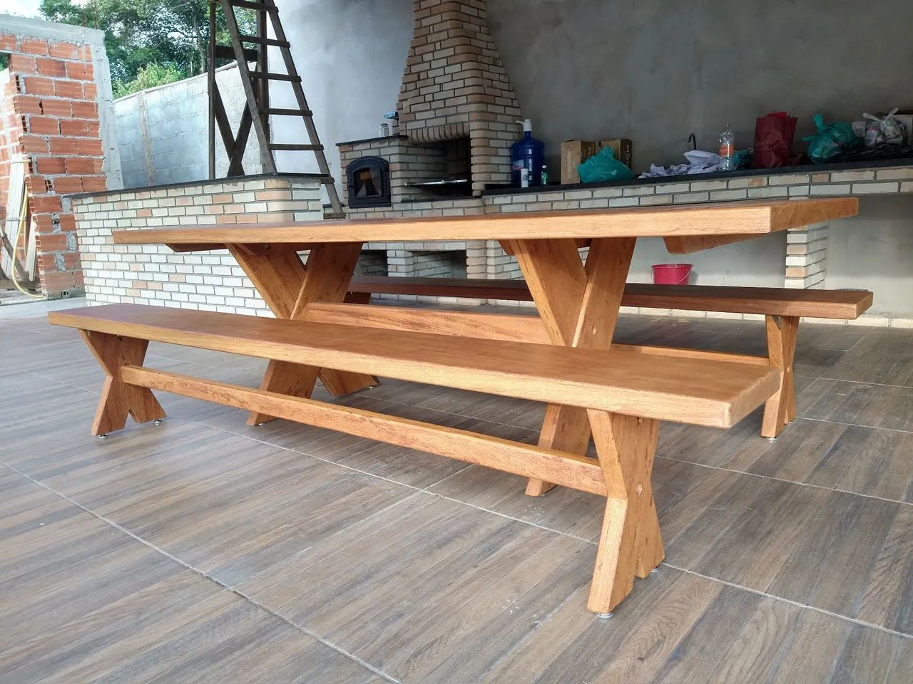 Mesa para área de churrasqueira  - Foto 4
