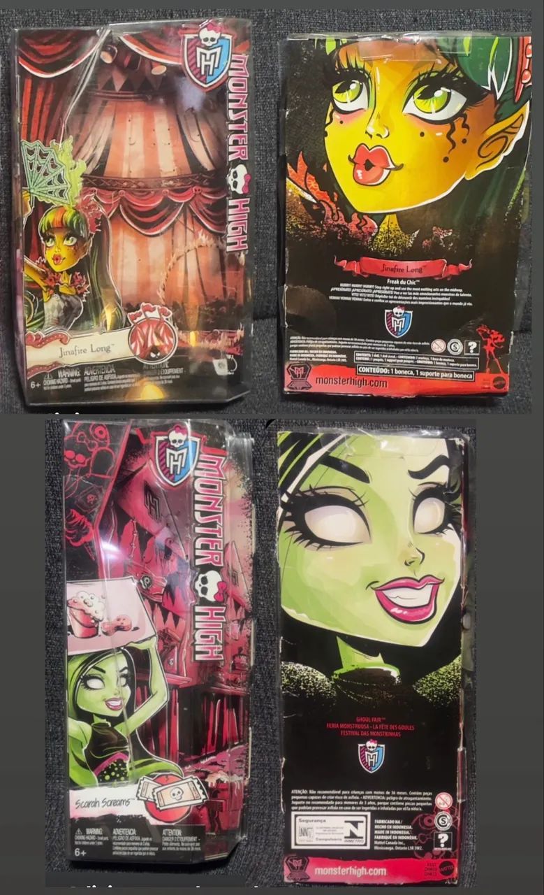 Caixas diversas Monster High - LER DESCRIÇÃO 