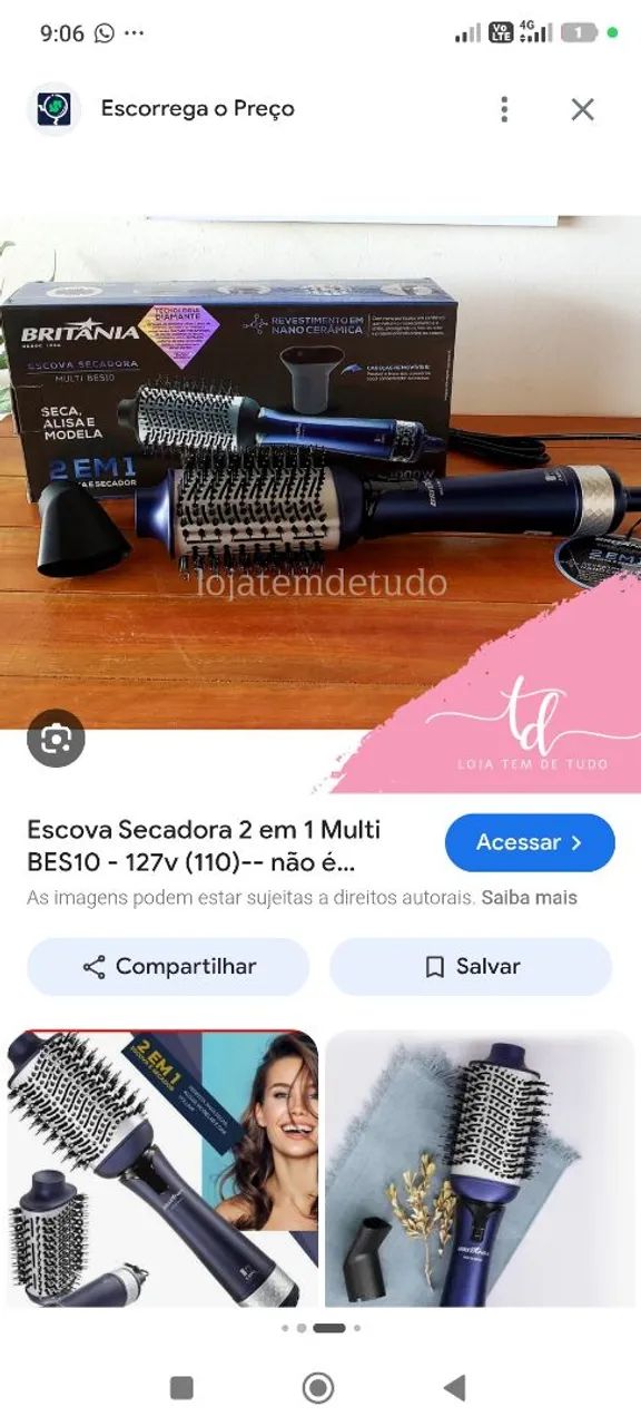 Escova secadora e secador  - Foto 2