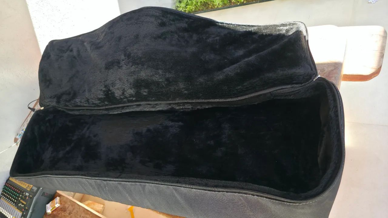 Soft case de pelúcia 88 teclas perfeito! Solid Sound - Foto 2
