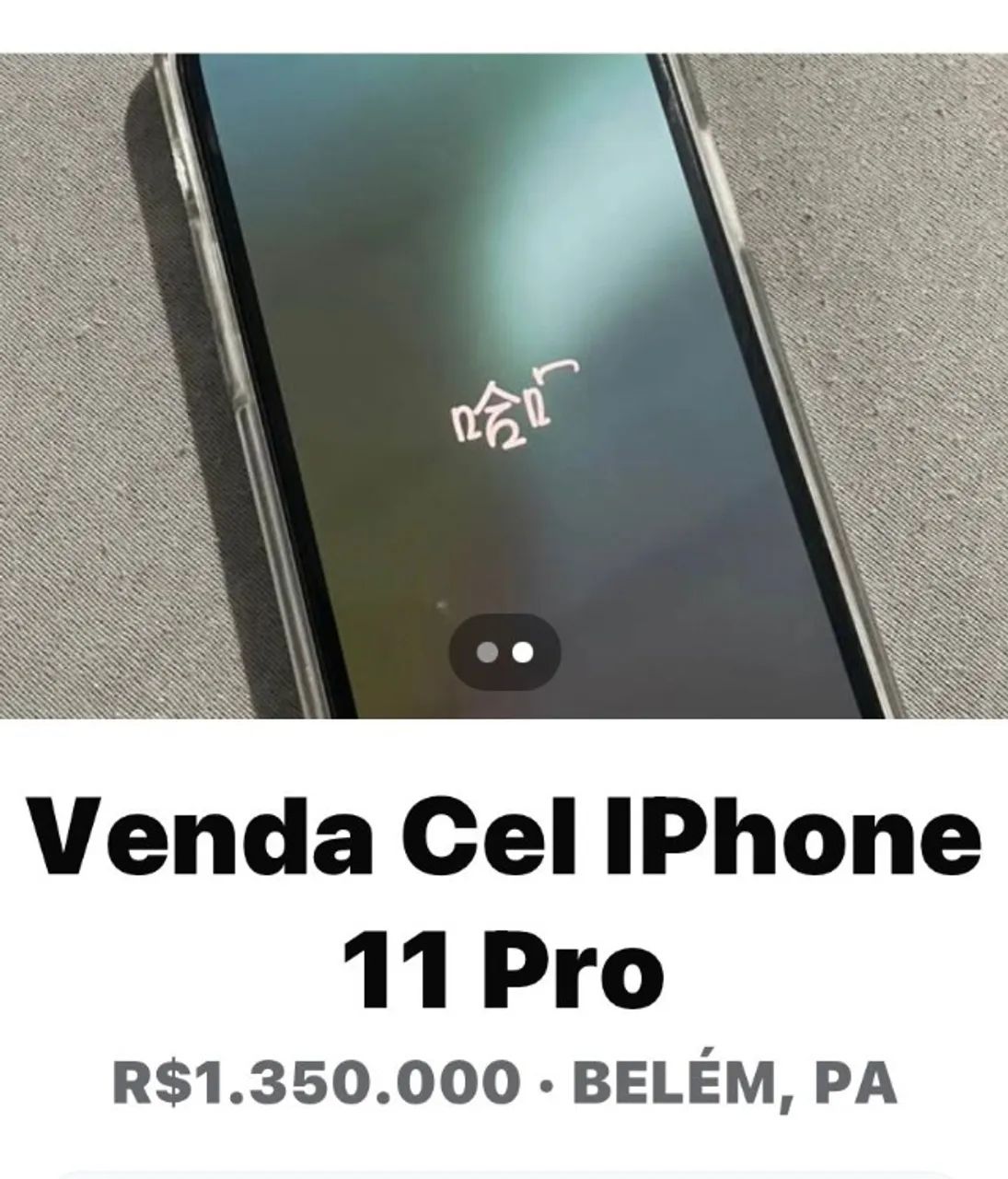 Celular iPhone 11 pro