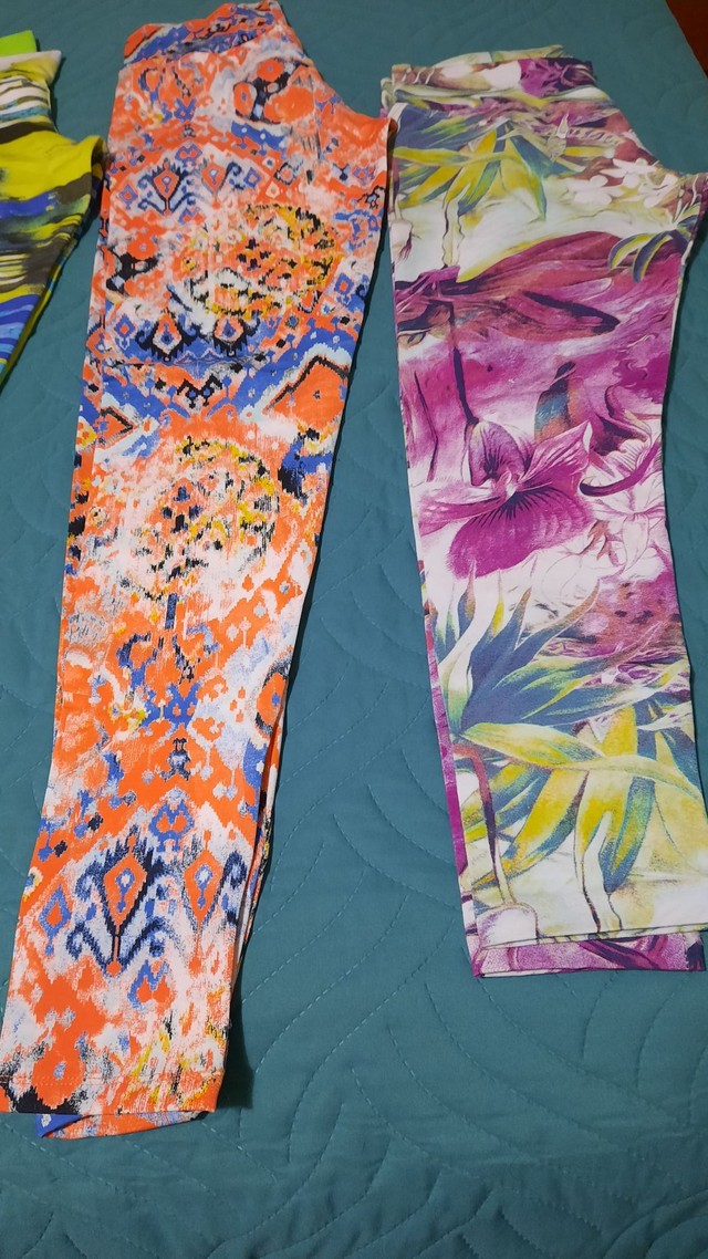 Calças Legging Tam M/G. 30,00 cada. Novas - Foto 2