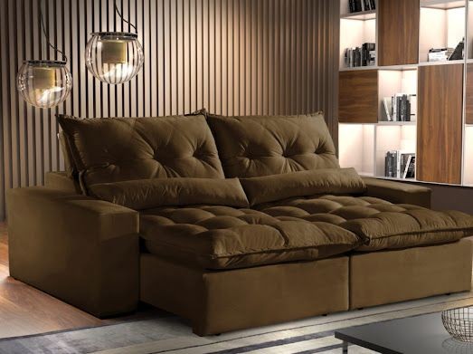Sala sofá retrátil e reclinavel de 230 cm  - Foto 5