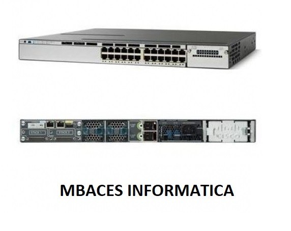 Cisco Catalyst 3750X Series WS C3750X 24P  24 Portas Poe Gigabit 