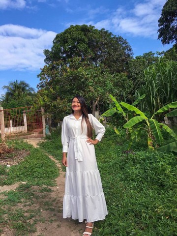 Vestido longo branco - Foto 4