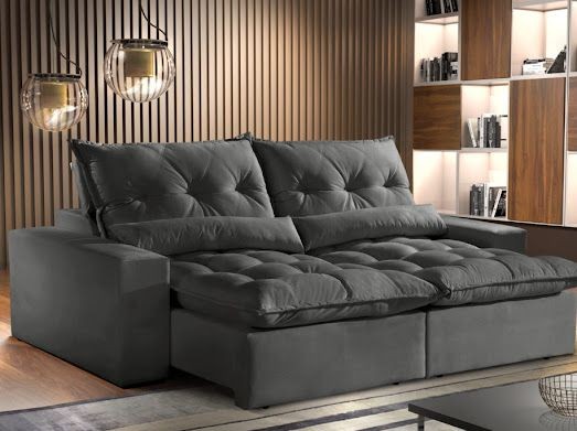 Sala sofá retrátil e reclinavel de 230 cm  - Foto 4