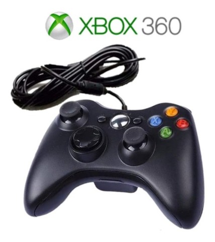 Controle Video Game Xbox 360 Com Fio Joystick Xbox360 E Pc