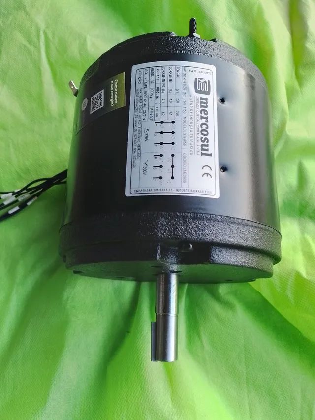 Motor trifassico 1/2 cv ventilador  aviário industris - Foto 3