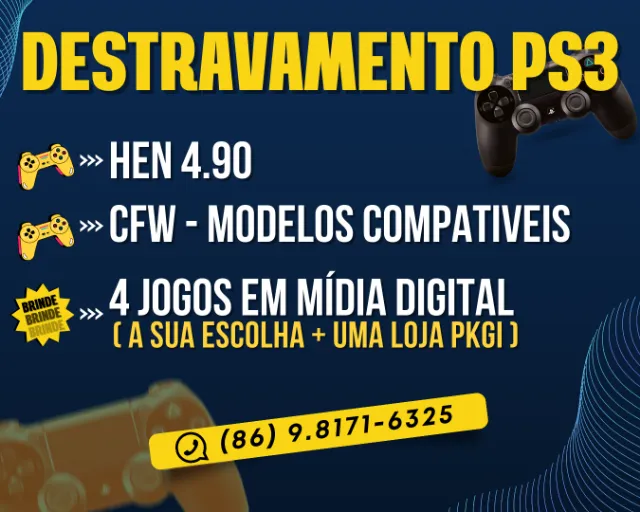 como baixar jogos de PS2 no ps3 0800 HEN e CFW 