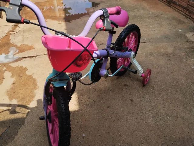 Bicicleta Infantil Aro 12 Barbie com rodinhas Caloi 3+