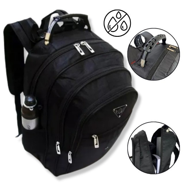 Mochila Cabo de Aço Reforçada Impermeavel Usb/Fone Notebook - Foto 3