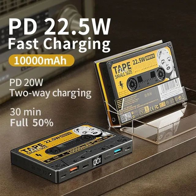 CARREGADOR PORTÁTIL POWER BANK REMAX 10.000mah 22.5W CARREGAMENTO RÁPIDO