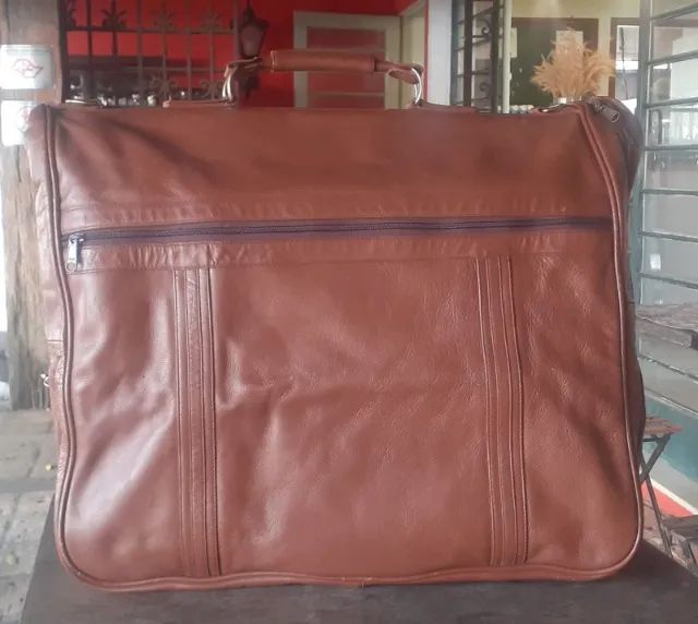 Porta terno, em couro natural, de fabricação amaericana - Foto 3