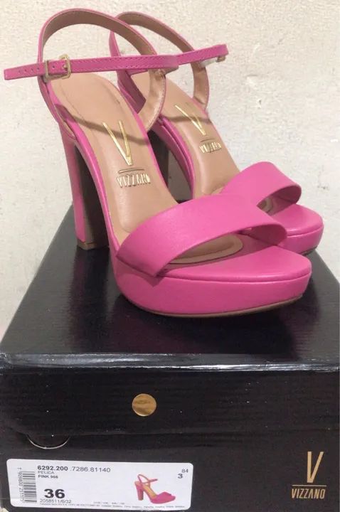 Sandália plataforma rosa - Foto 3