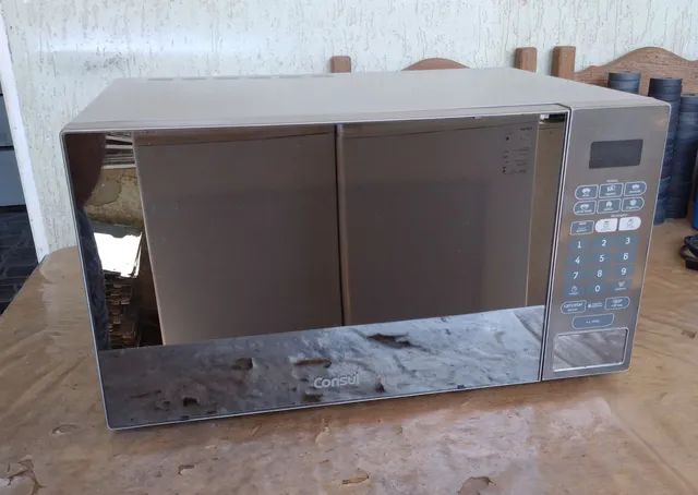 Micro-ondas Consul 30 litros inox espelhado com grill