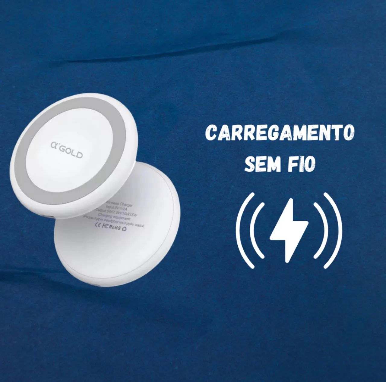 Carregador Magnético 3 em 1 para Smartwatch, Celular e Fones de Ouvido - Novo - Foto 5